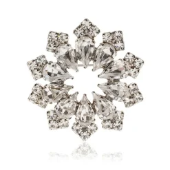 Online Crystal Decagon Brooch Brooches