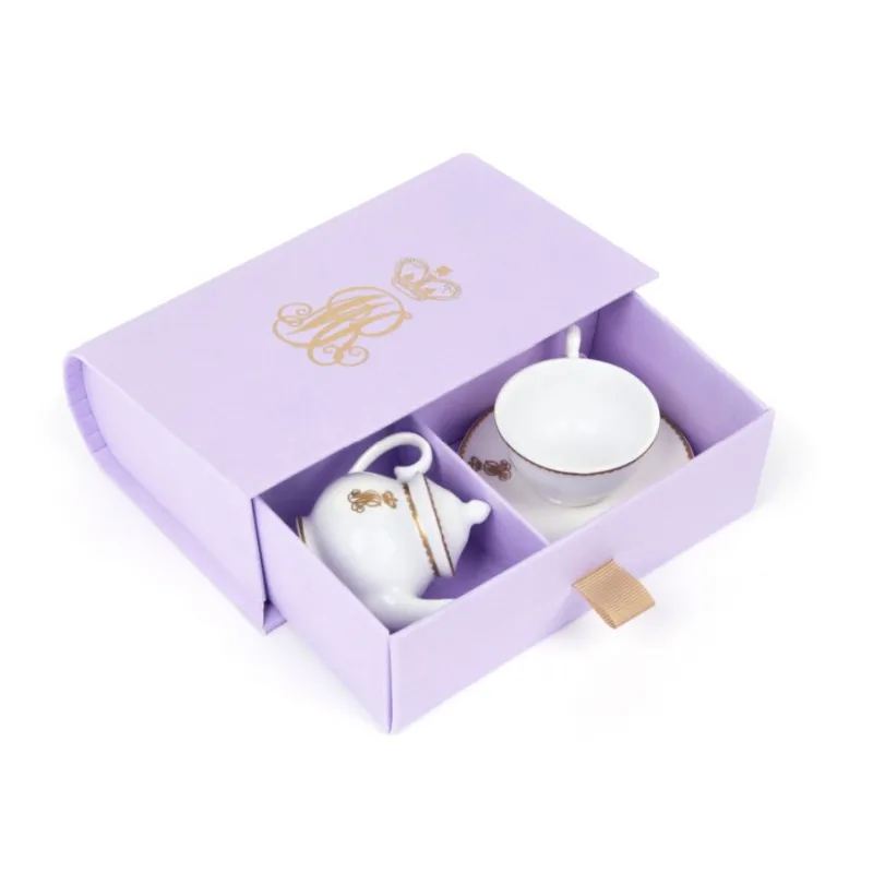 Best Queen Mary'S Dolls' House Miniature Set Cups & Saucers