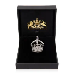 Silver Crown Brooch Brooches