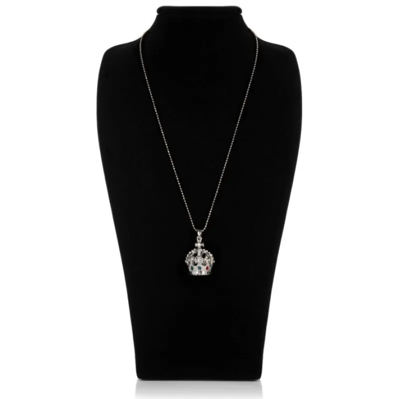 New Silver Crown Necklace Necklaces