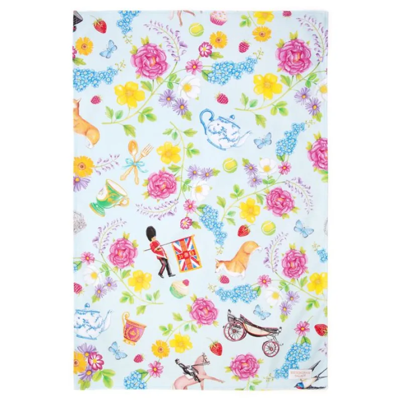 Clearance The Summertime Blue Tea Towel Home Linens
